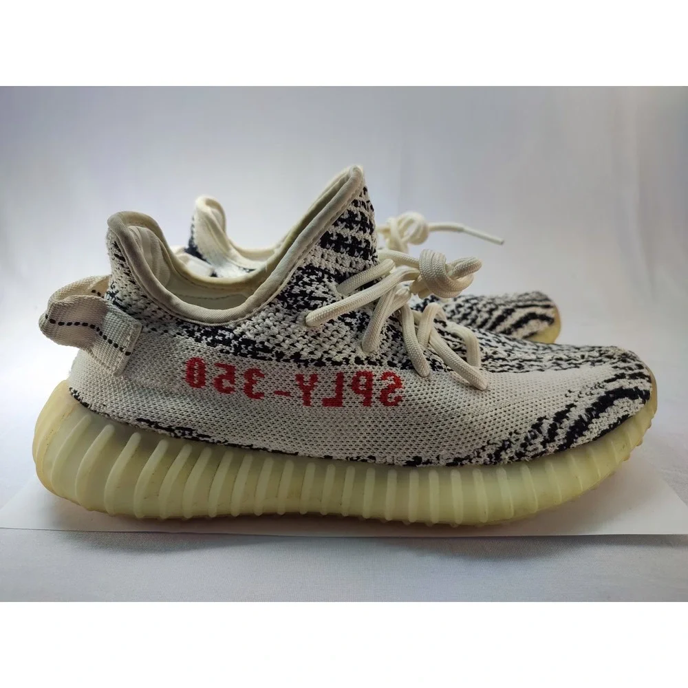 Adidas Yeezy Boost 350 V2 Zebra White Black Red Mens US 6 CP9654